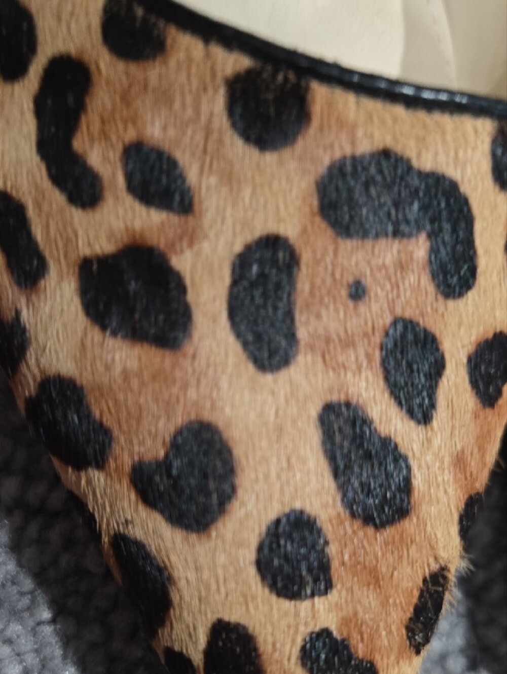 Nine West Leopard Spot Pointed Pumps - Tan & Black - Picture 4 of 9